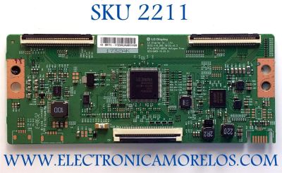 T-CON PARA TV ONN / NUMERO DE PARTE 6871L-1732A / 6870C-0805A / 1732AK / 6871L-1732AKJAWKY4169 / PANEL LC430EGQ-SMM3 / MODELO 100012584 (43 PULGADAS)